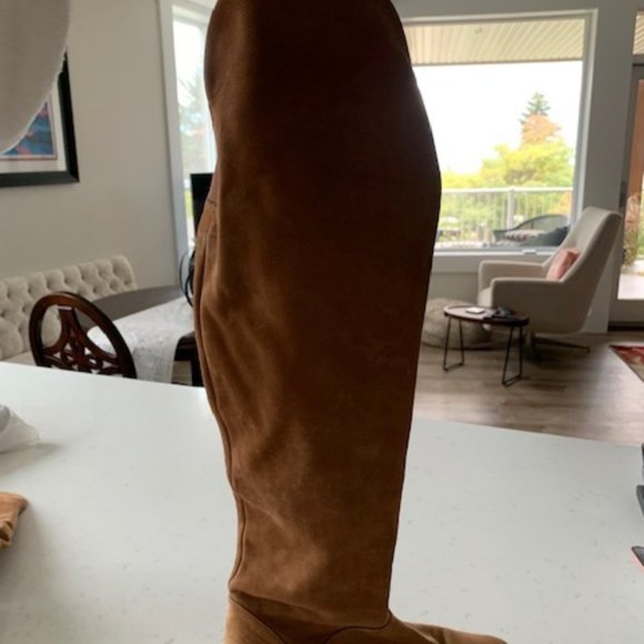 STUART WEISMAN Over the Knee Suede Boots - Picture 4 of 5